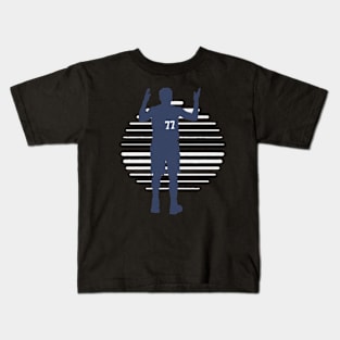 luka doncic silhouette lines Kids T-Shirt